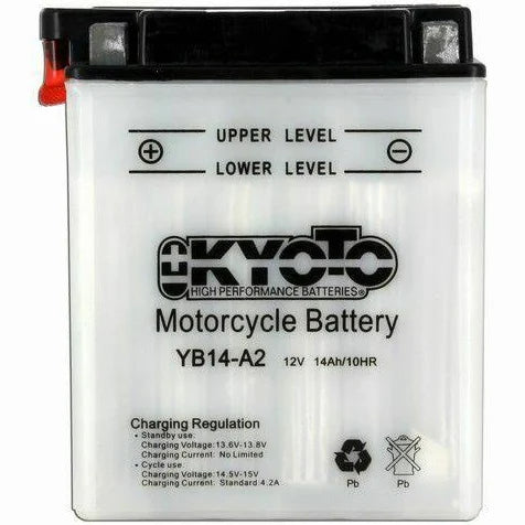 Batteria auto KYOTO Moto YB14 A2 EN PIOMBO 12V 14Ah 145A